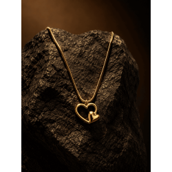 Twin Heart Necklace | Premium Micro Gold Plated Necklace | ASVIYA