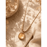 Champagne Lumière Pendant Necklace | Premium Micro Gold Plated Necklace – ASVIYA
