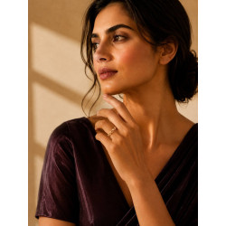 Fleur Élégance Ring | Floral Gold Plated Ring | ASVIYA