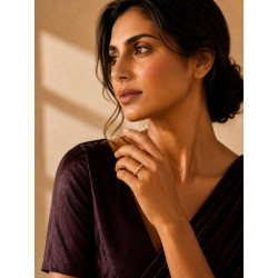 Amoura Éclat Ring | Micro Gold Plated Heart Ring | ASVIYA