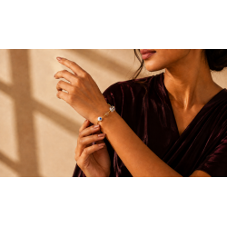 ASVIYA Celestia Bloom Crystal Bracelet | Elegant Bracelet