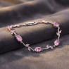 Tulip Rosé Bloom Bracelet | Pink Crystal Luxury Bracelet | ASVIYA