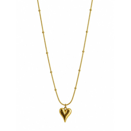 Amour Heart Necklace | Premium Micro Gold Plated Necklace | ASVIYA