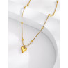 Amour Heart Necklace | Premium Micro Gold Plated Necklace | ASVIYA
