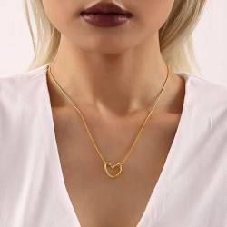 Eternal Knot Heart Necklace | Premium Micro Gold Plated Necklace | ASVIYA