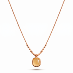 Champagne Lumière Pendant Necklace | Premium Micro Gold Plated Necklace – ASVIYA