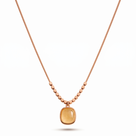 Champagne Lumière Pendant Necklace | Premium Micro Gold Plated Necklace – ASVIYA
