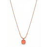 Coralia Glow Necklace | Rose Gold Gemstone Necklace | ASVIYA