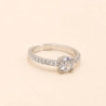 Celeste Solitaire Silver Ring for Women | ASVIYA
