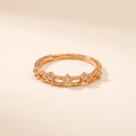 Fleur Élégance Ring | Floral Gold Plated Ring | ASVIYA