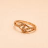 Élara Infinity Crystal Ring | Elegant Gold Ring for Women | ASVIYA