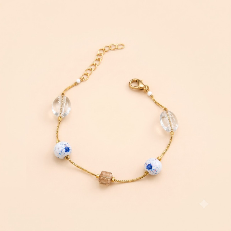 ASVIYA Celestia Bloom Crystal Bracelet | Elegant Bracelet