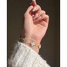 Pearl Clover Bracelet | Premium Gold-Tone Bracelet | ASVIYA