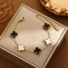 Noir Éclat Bracelet | Luxury Clover Bracelet for Women | ASVIYA
