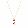 Crimson Éclat Pendant Necklace | ASVIYA