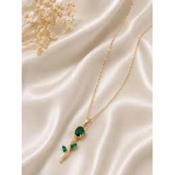 Crimson Tulip Pendant Necklace