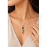 Crimson Tulip Pendant Necklace