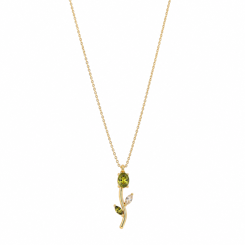 Verdant Lumière Pendant Necklace | ASVIYA
