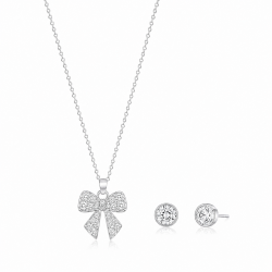 Étoile Bow Jewellery Set | Necklace & Earrings | ASVIYA