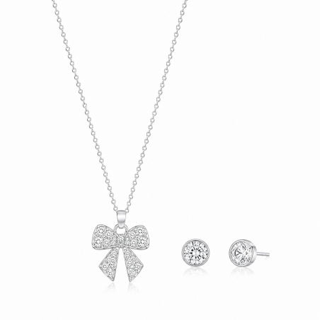 Étoile Bow Jewellery Set | Necklace & Earrings | ASVIYA