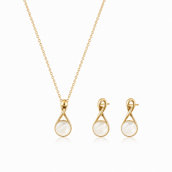 Élise Lumière Necklace & Earring Set | ASVIYA