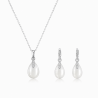 Lumière Teardrop Necklace & Earring Set | ASVIYA