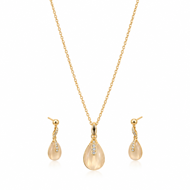 Aurelia Éclat Necklace & Earring Set | ASVIYA