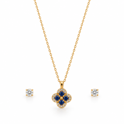 Celestia Bleu Éclat Necklace & Earring Set