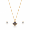 Celestia Bleu Éclat Necklace & Earring Set | ASVIYA