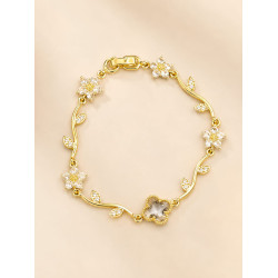 Flora Grace Bracelet | Premium Micro Gold Plated Bracelet | ASVIYA
