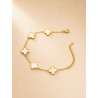 Pearl Clover Bracelet | Premium Gold-Tone Bracelet | ASVIYA