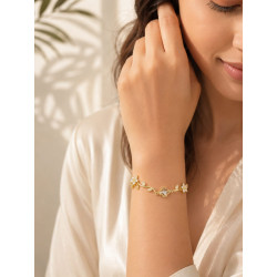 Flora Grace Bracelet | Premium Micro Gold Plated Bracelet | ASVIYA