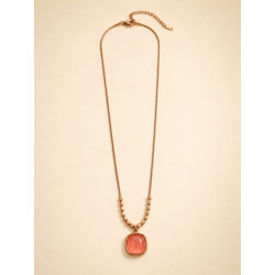 Coralia Glow Necklace | Rose Gold Gemstone Necklace | ASVIYA