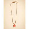 Coralia Glow Necklace | Rose Gold Gemstone Necklace | ASVIYA