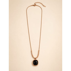 Noir Élégance Pendant Necklace | Premium Micro Gold Plated Necklace – ASVIYA