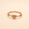 Aurelia Heart Ring | Micro Gold Plated Ring | ASVIYA
